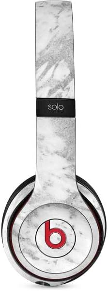 Skinit Decal Audio Skin Compatible with Beats Solo 3 Wireless - Silver Marble Design