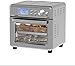 Mini Piekarnik, 1800 W Frytkownica Toster Piekarnik 16-in-1 Frytkownica powietrza, Duża pojemność z cyfrowym wyświetlaczem LCD, zachować ciepłą, srebrną ze stali nierdzewnej Fryer
