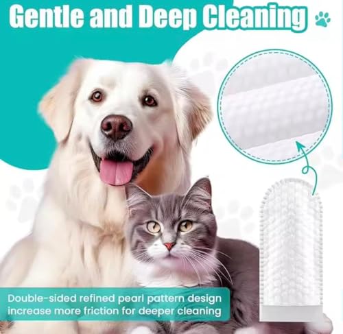 Image of Pet Ear Cleaner Finger Wipes for Dogs & Cats | Removes Ear Wax, Dirt & Mites | Anti-Odor, Gentle & Safe Formula | Easy Finger Sleeve Cleaning | 50 Disposable Wipes for Daily Ear Hygiene