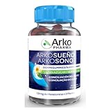 Arkopharma Arkosueño Dormigummies 60 Gummies Sin Azúcar, Conciliar Sueño Fácilmente, 1,9mg Melatonina, Melisa, Tila y Amapola de California Para Dormir, Vegano