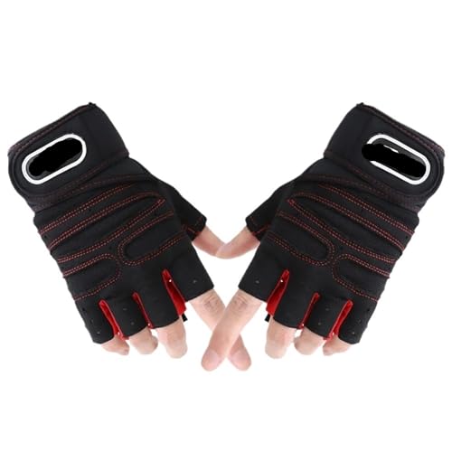WUYXTO 1 par de Guantes Entrenamiento Ajustables sin Dedos for Ciclismo, for Mujeres y Hombres, Transpirables, for Levantamiento Pesas, con Agarre for Fitness, atléticos para Fitness(Color2,XL)