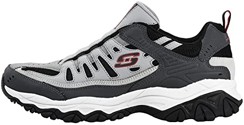 Image of Skechers Men's After Burn M. Fit Wonted | Casual, Air-Cooled Memory Foam, Slip-On, Leather and Mesh Upper, No Tie Fit