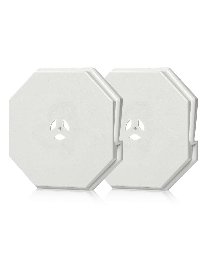 Vinyl Siding Mounting Block, Siding Mounting Block, 130110006001 Octagon Mount Block, Mounting Plate for 1/2 inch Lap and 4 inch Height Siding, White (2 Pack)