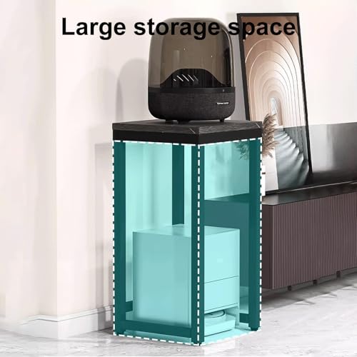 Colonne de support AV moderne en acier noir pour équipement audio - 4