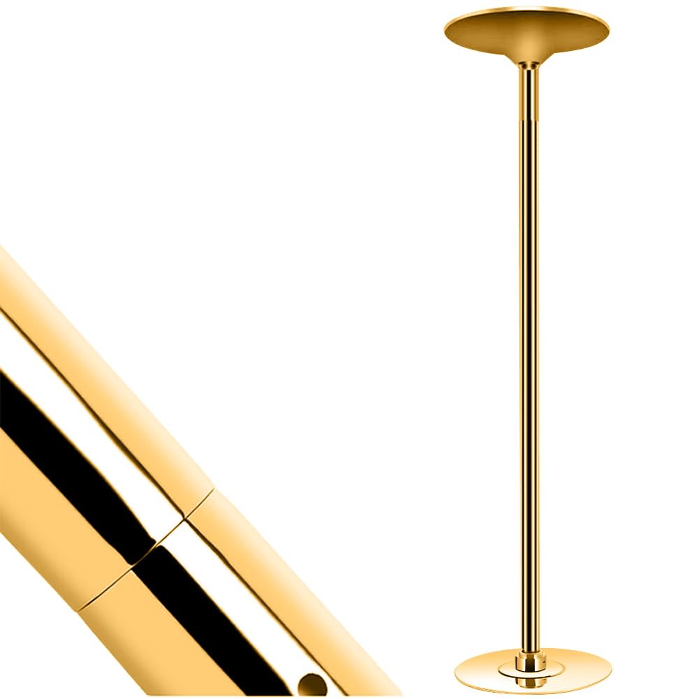 Roluck Pole Dance - Accessori per asta da ballo, diametro 45 mm, accessorio professionale per asta da ballo, asta dorata (25 cm)