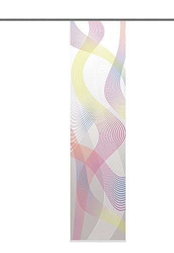 Home Fashion 87665-704 Cavallone - Panel japonés con impresión Digital (con rieles y sujeciones, 245 x 60 cm), Multicolor