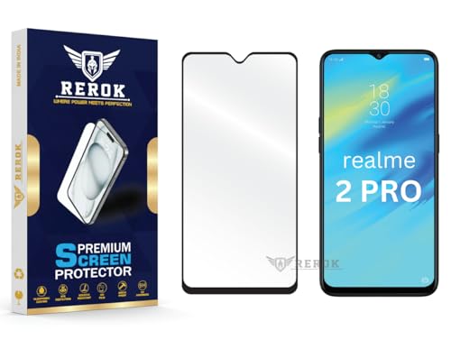 Image of Gorilla Tempered Glass Screen Protector Compatible with Realme 2 Pro [Pack of 1] | Edge-to-Edge, Bubble-Free, Case Friendly, Easy Installation Kit
