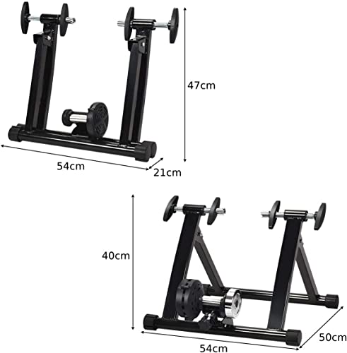 image for SPOTRAVEL Bicycle Trainer, Foldable Bike Trainer Stand with Noise Redu