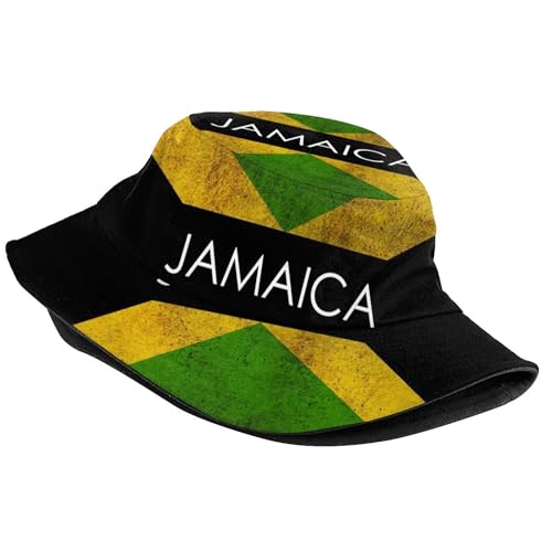 Sombrero Bucket con bandera Jamaica para hombre y mujer miniatura 2