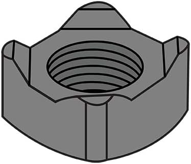 M8-1.25 Din 928 Metric Square Weld Nut Steel Plain (Pack Qty 3,000) BC-M8D928 by Shorpioen