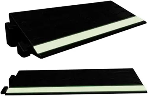 ZJIEX Rampa de umbral de goma, rampas de bordillo antideslizantes, rampa para silla de ruedas de 3 a 2.6 in de alto, rampa empalmable con tira