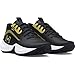 Under Armour Unisex Grade School Lockdown 7, (001) Black/Black/Metallic Gold, 6, US