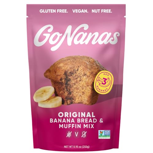 GoNanas Original Oat Flour Banana Bread Mix, Suitable for Plant