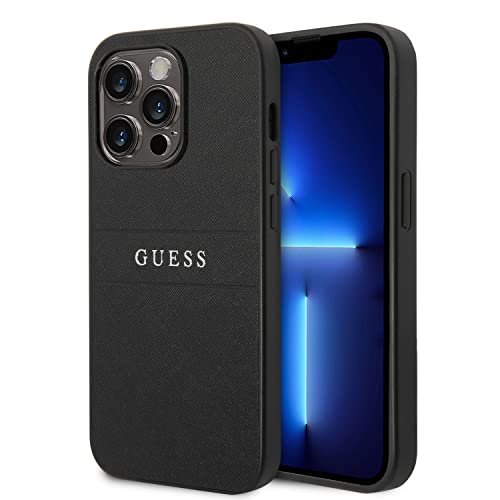 Guess GUHCP14LPSASBBK Coque de Téléphone pour iPhone 14 Pro 6,1'' Noir Saf
