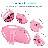 TopEsct Kids Case for iPad Mini 7 (A17 Pro) 2024 /iPad Mini6 2021, Shockproof Silicone Cover with Handle Stand for 8.3" iPad Mini 6th/7th Gen,Pink - Image 4