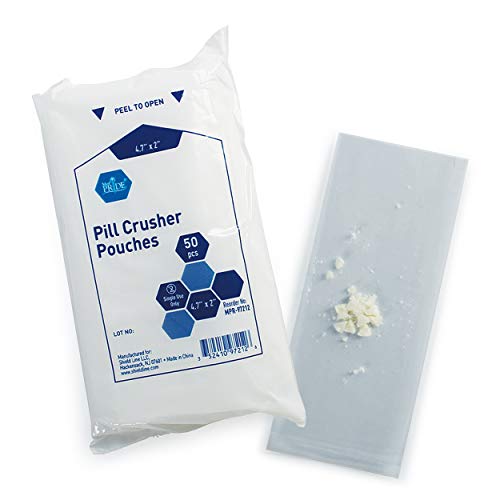 Medpride Pill Crusher Pouches – Pack Of 1000 Disposable Medicine Crushers – Medical Grade Clear Tablet Crushing Bags For Easy Consumption With Zero Waste – 4.7”X2” #TOP3