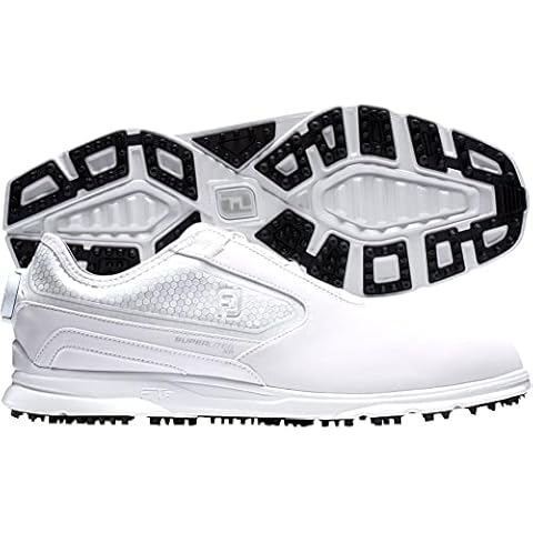 Footjoy Herren Superlites Xp Boa Golfschuh, weiß/silberfarben, 43 Cover
