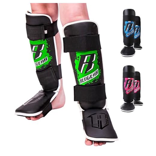 Revgear Youth Combat Series Shin and Instep Guard, Black, Small