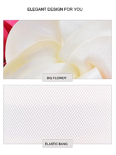 TeeYee Women Big Flower Belt Wide Elastic Slim Fit Waist Band Strech Waist Décor Adjustable Belt4