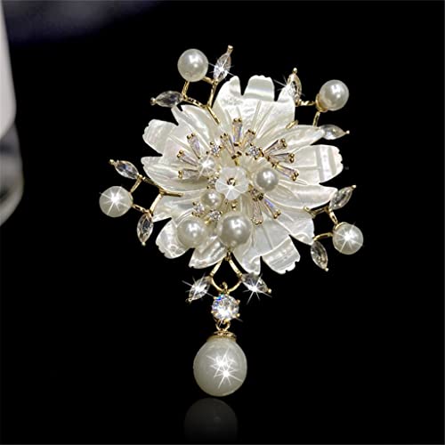 Broche fleur de style chinois accessoire de niche antique haut de gamme