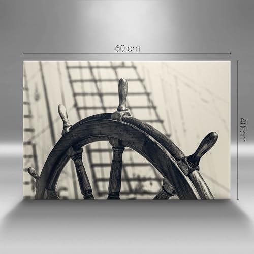 Tableau photo sur toile navire ancien 60x40cm Wallfluent