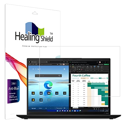 Healingshield XLV[tیtB Screen Protector Eye Protection Anti UV Blue Ray Film Compatible with Lenovo ThinkPad X1 Nano Gen 2