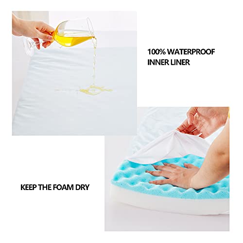 PETABBY Memory Foam Dog Bed for Large Dogs Orthopedic, Waterproof Cooling Dog Bed with Liner and Removable Washable… - Image 3