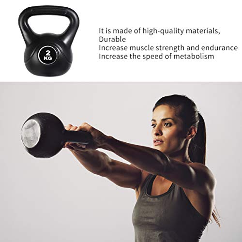 Capa de plástico Kettlebell da Besport para academia em casa e exercícios em casa, treinamento cruza