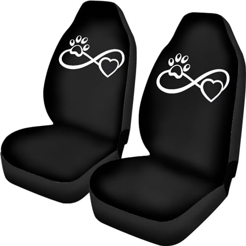 Brosoneto Dog Paw Love Printed Car Seat Covers Washable Seat Protector for Women Men Air Mesh Cloth Automotive Vehicle Seat Covers for Cars Interior for Cars, Sedans, Trucks, SUVs - Vintage Flags
