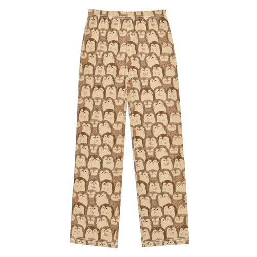 ZZXXB Cute Hedgehog Boys Long Pants Soft Trousers Elastic Waist Kids Lounge Bottoms with Pockets S-XL