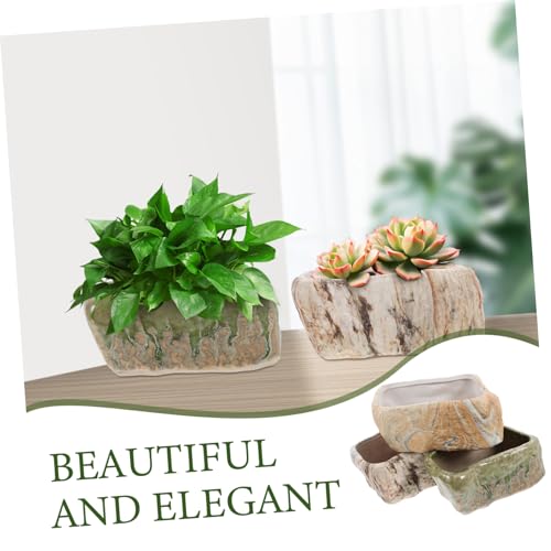 Mini pots céramique pour plantes grasses résistant à l'humidité de la maison - 8