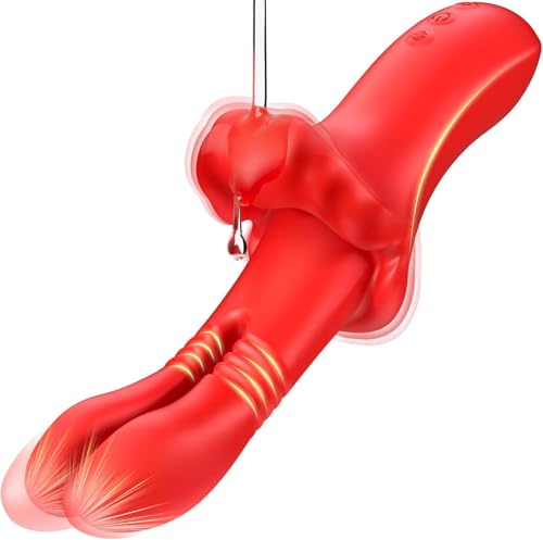 Dildo Vibrator Sex Spielzeug für die Frau Extrem - G Punkt Vibration für Frauen Klitoris Stimulator für Sie Mit 10 Stoßfunktion Vibratorensets für Frauen Leise Erotisches Sexspielzeug für Paare