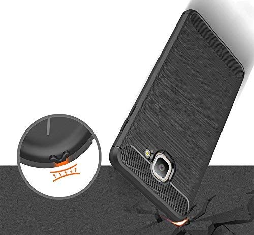 Image of Hybrid Carbon Fiber Back Case for Samsung Galaxy J7 Max (Black)