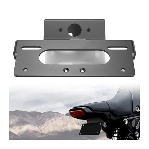 Support plaque d'immatriculation moto Grom MSX 125 finition épurée noire - 7