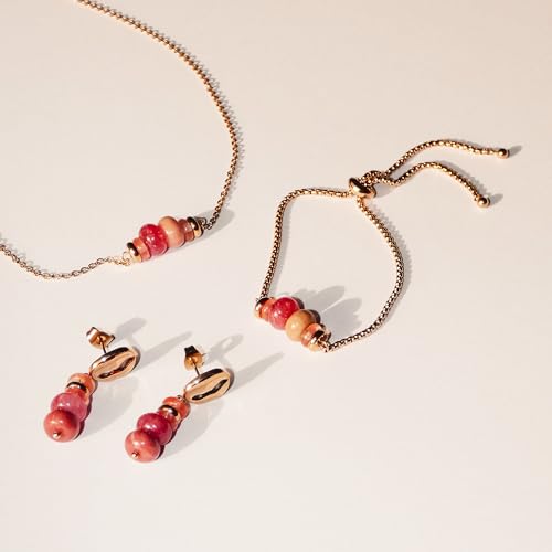 Tamaris Schmuck - Halskette für Damen aus Edelstahl mit bunten Steinen, Sommerlich und Elegante Schmuckstücke… – Ansicht 3