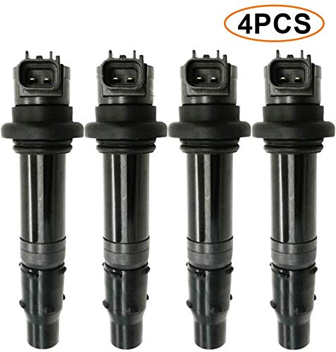 FANHAY 4pcs ignition coil F6T558 for Yamaha F21 FZS1 Vmax 1700 YZF-R1 YZF-R6 YZF-R6S 5VY-82310-00-00
