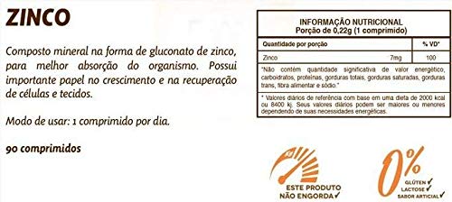 Kit 3 Zinco 7mg Sundown 90 comprimidos