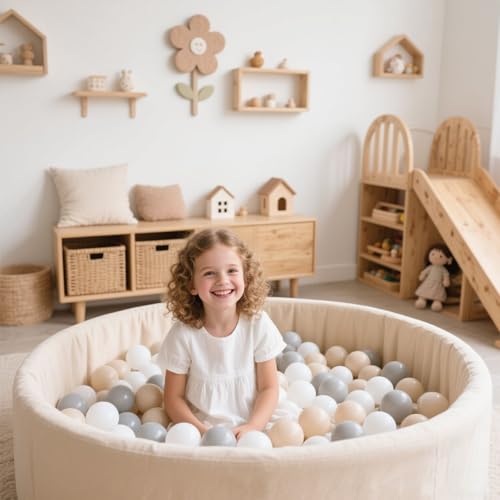 GOGOSO Ball Pit Balls for Toddlers Kids Plastic Balls for Ball-Pit Playpen Pool Baby Pastel Party Decor Fun Shaped Star Bulk 50 100 200 500 1000 Count - Image 6