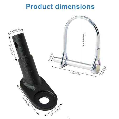 Fahrradanhängerkupplung Fahrradanhänger Kupplung Anhänger Adapter Hundeanhänger Anhänger für Fahrrad mit Sicherheitsstift Fahrradanhänger Kupplung Hund Fahrradanhänger Hundeanhänger
