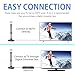 Digital TV Antenna for Smart TV Indoor，2026 HD Antenna with Strong Magnetic Base, 360°&Long Range Reception HDTV Antennas for Local Channels, Easy Installation Antennas for TVs Without Cable (5.5 in)