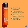 Matrix Mega Sleek Shampoo | Controls Frizz Leaving Hair Smooth & Shiny | With Shea Butter | For Dry, Damaged Hair | Clarifying Shampoo | Salon Professional Shampoo | Packaging May Vary | 10.1 Fl. Oz.