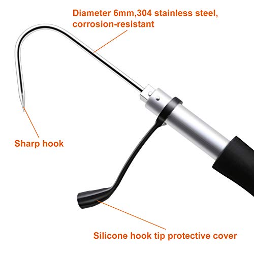 image for Vozada New Three-Section, Telescopic Fish Gaff with Stainless Sea Fish