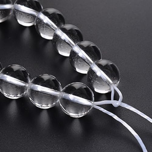 Cordón elástico de cuentas transparente e invisible para pulseras de 1 mm 8