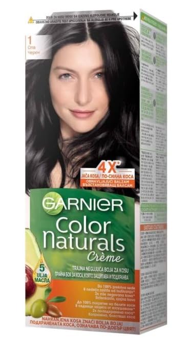 Garnier Color Naturals, Natural Black 1 (Paquete de 3)