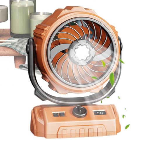 Ventilateur de camping rechargeable pour tente et voiture idéal pour voyage et extérieur