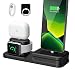 Produktbild Wonsidary Ständer für Apple Watch 6/5/4/3/2 Airpods pro/2/1 und iPhone, 3 in 1 Handy Halter Silikon Ladestation Dock Station für iPhone 12/11/11Pro/Max/XS/XR/X/8/8Plus/7/7 Plus/6/6s Plus/5