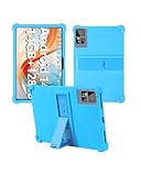 Case for EITOMIN D106 Tablet 10 inch 2025 Android14 Tablet,WUNIAK Shock Proof Lightweight Stand Rubber Shell Protective Cover,Kids Friendly Soft Silicone Adjustable Stand Cover,LIGHTBLUE