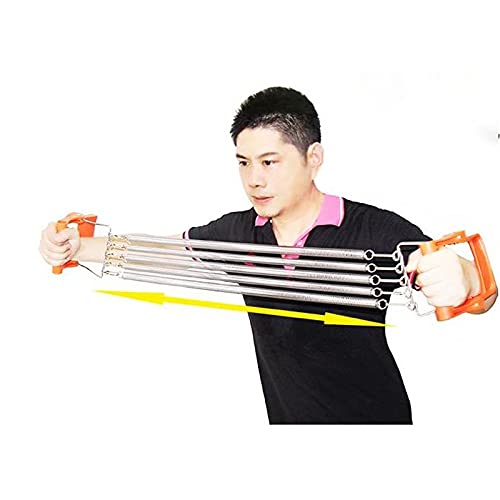 Multifunktionaler Feder-Fitnessspanner, Armkraftgerät, Brust-Expander-Training, Brustmuskeltrainingsgeräte, Heimsport-Zugfeder für Männer (Farbe: C)