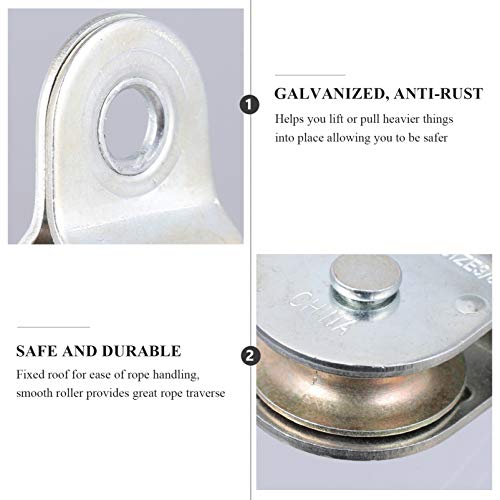 ULTECHNOVO 2 Pcs LAT Polia Da Polia Do Cabo de 360 Graus de Rotação Da Roda de Tração de Fixação DIY