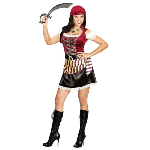 W WIDMANN MILANO Party Fashion - Déguisement de pirate, robe, ceinture, bandana, pirate des mers, carnaval